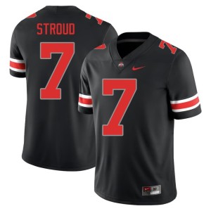 Buckeye Nation #7 C.J. Stroud Player Mens College Football Blackout Jerseys 727485-306