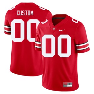 Buckeye Nation College Football #00 Scarlet Custom Men's 2025-26 Jersey 659266-749