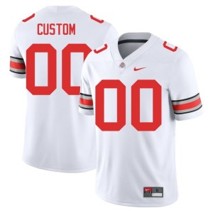 The Ohio State White Men's Custom #00 College Football Replica Jersey 338228-571