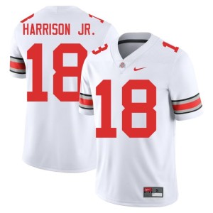 Go Bucks White Marvin Harrison Jr. University #18 Men College Football Jersey 120244-703