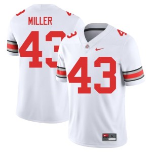 Ohio State #43 College Football Amar'e Miller Alumni Mens White Jerseys 652360-752