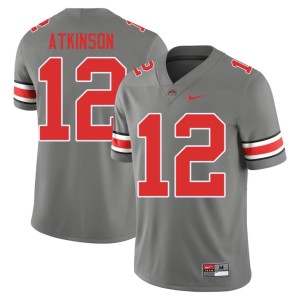 Go Bucks Grey #12 College Football 2025-26 Men's Beau Atkinson Jersey 654048-685