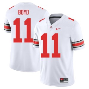 The Fighting Buckeyes College Football White Brock Boyd #11 Embroidery Men's Jersey 806108-825