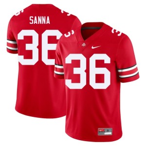 OSU Men's #36 CJ Sanna Official College Football Scarlet Jersey 432680-912