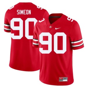 OSU #90 2025 College Football Damari Simeon Scarlet Mens Jersey 713622-544