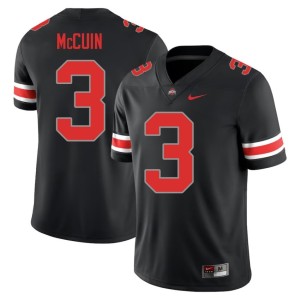 The Ohio State Mens Devin McCuin Blackout College Football #3 Game Jerseys 840090-472