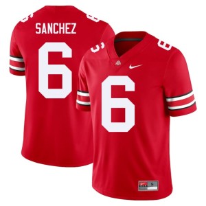 The Fighting Buckeyes Scarlet Men's #6 Devin Sanchez College Football Limited Jersey 541694-194