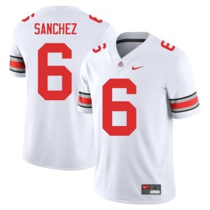 Go Bucks College Football Devin Sanchez Men #6 Alumni White Jersey 452195-390