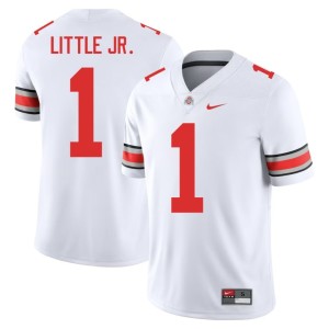 The Buckeyes Player White Men Earl Little Jr. #1 College Football Jerseys 301720-211