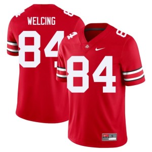 The Buckeyes College Football #84 Player Men's Scarlet Hunter Welcing Jerseys 569988-920