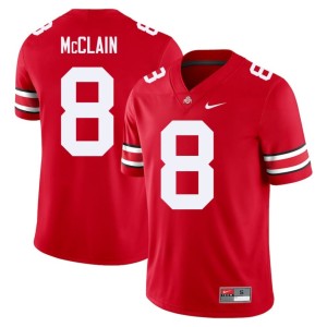 The Fighting Buckeyes Scarlet #8 Alumni College Football Men's Jaylen McClain Jersey 127164-498