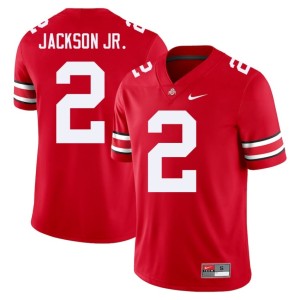 Ohio State Scarlet #2 College Football NCAA Kenyatta Jackson Jr. Men Jersey 193845-391