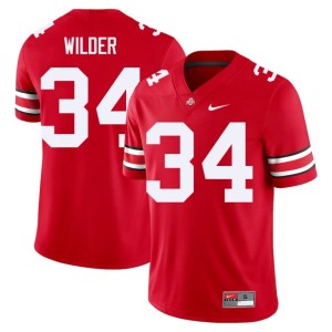 The Buckeyes College Football Scarlet NCAA Khary Wilder #34 Men's Jersey 229616-237
