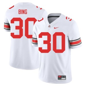 The Fighting Buckeyes College Football Khmari Bing #30 White Men 2025 Jerseys 421576-749