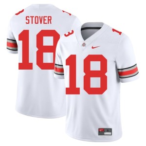 Ohio State Replica Kolton Stover Men's #18 White College Football Jerseys 868135-269