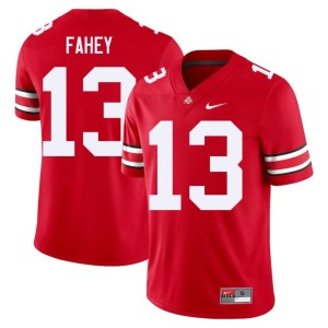 OSU Men's #13 Scarlet Luke Fahey University College Football Jersey 715851-348