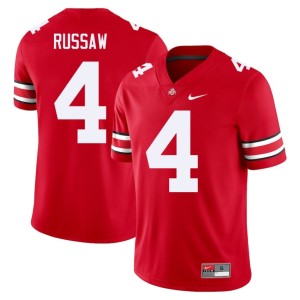 The Ohio State University #4 Scarlet Men Qua Russaw College Football Jersey 302130-229