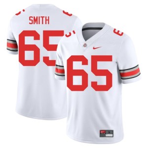 The Buckeyes White College Football Men #65 Tucker Smith Limited Jerseys 795261-168