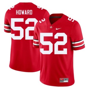 The Buckeyes #52 2025-26 Mens Scarlet Ty Howard College Football Jersey 209780-639