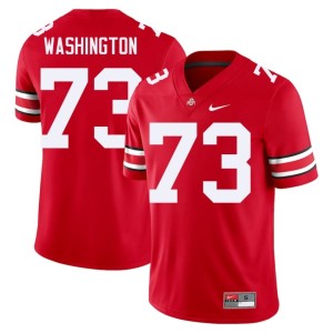 The Fighting Buckeyes College Football Vasean Washington #73 Scarlet Official Men Jerseys 681000-656