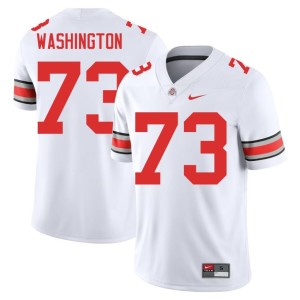 OSU Buckeyes Vasean Washington NCAA Men College Football #73 White Jerseys 352390-232
