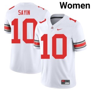 Ohio State Women Julian Sayin College Football White #10 Player Jersey 604523-716