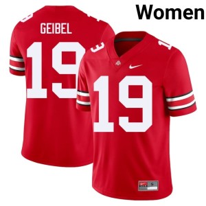 The Ohio State Scarlet Alumni #19 Brady Geibel Womens College Football Jersey 499833-992