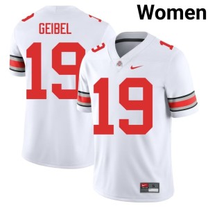 The Buckeyes White Brady Geibel Alumni Women #19 College Football Jersey 545929-522