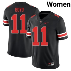 The Buckeyes College Football Embroidery Blackout Brock Boyd Women #11 Jerseys 456775-821