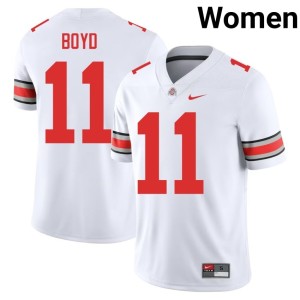 Go Bucks White Official Womens #11 Brock Boyd College Football Jersey 987646-896