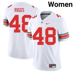 OSU Buckeyes College Football White Dalton Riggs High School Women's #48 Jersey 555854-218