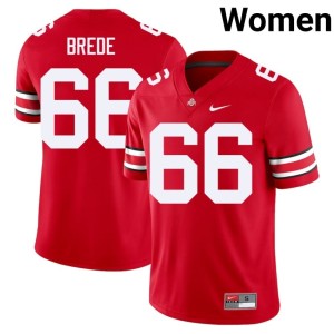 Ohio State Women's Replica Landry Brede #66 Scarlet College Football Jersey 754488-729