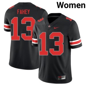 OSU Women Blackout Official #13 College Football Luke Fahey Jersey 354407-962