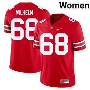 OSU Women Scarlet 2025-26 Mason Wilhelm #68 College Football Jerseys 478074-132