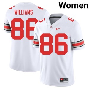 Ohio State #86 College Football White Mason Williams 2025 Womens Jerseys 588753-698