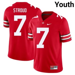Ohio State College Football Scarlet C.J. Stroud 2025-26 Youth #7 Jerseys 462910-885