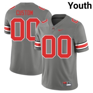 Buckeye Nation College Football Custom Youth Official #00 Grey Jerseys 833638-448