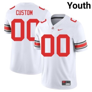 Ohio State College Football White Game #00 Youth Custom Jerseys 880357-422