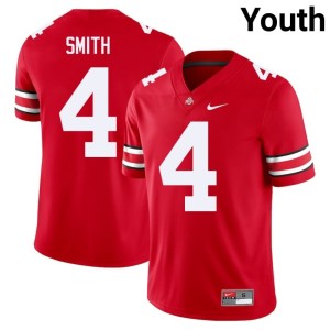 Ohio State Buckeyes Scarlet #4 Official Jeremiah Smith Youth College Football Jersey 861604-416