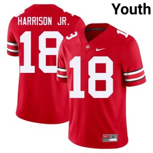 Ohio State Buckeyes #18 Marvin Harrison Jr. Player Youth College Football Scarlet Jerseys 386938-606