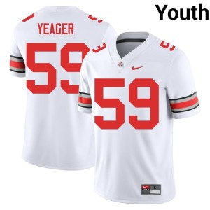 Go Bucks Youth Ashton Yeager Stitched White College Football #59 Jerseys 656747-487