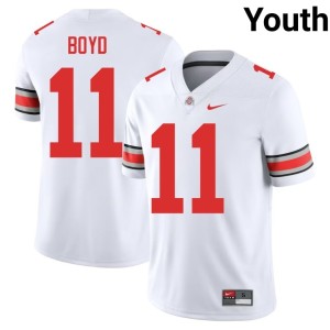 OSU #11 Brock Boyd Embroidery College Football White Youth Jersey 435368-499