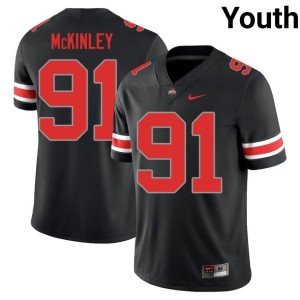 The Ohio State College Football Youth Player Blackout Darryus McKinley #91 Jersey 472200-609