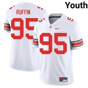 The Ohio State College Football Emanuel Ruffin White #95 Official Youth Jerseys 319112-436