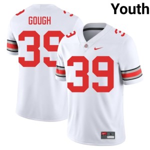 Go Bucks Glorien Gough #39 Game College Football White Youth Jersey 294233-467
