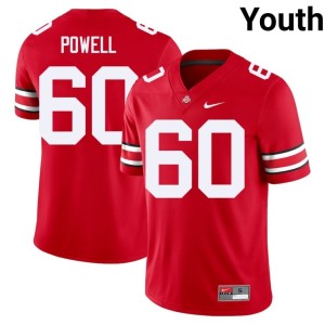 The Ohio State College Football Jaxon Powell Youth Scarlet Alumni #60 Jerseys 840898-340