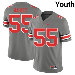 The Ohio State Stitched Youth #55 John Walker Grey College Football Jerseys 579418-483
