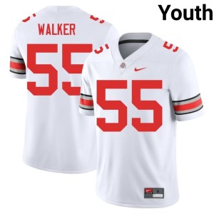 Ohio State Alumni #55 White John Walker College Football Youth Jersey 334819-569