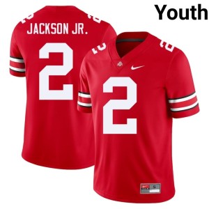 OSU Buckeyes College Football Kenyatta Jackson Jr. Scarlet #2 Replica Youth Jersey 608786-662