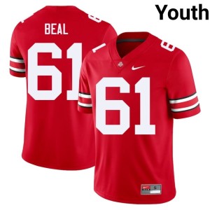 Ohio State Landon Beal #61 Scarlet College Football University Youth Jerseys 262480-644